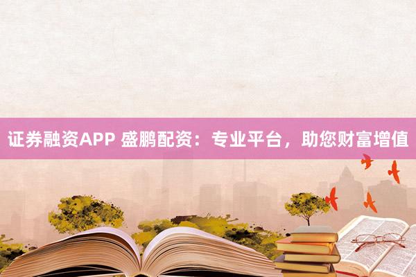 证券融资APP 盛鹏配资：专业平台，助您财富增值