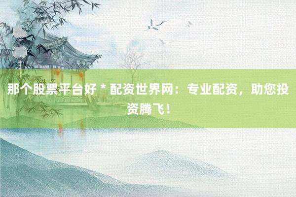 那个股票平台好 * 配资世界网：专业配资，助您投资腾飞！