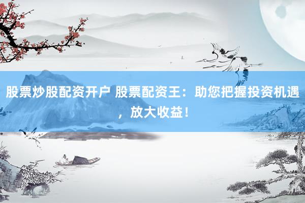 股票炒股配资开户 股票配资王：助您把握投资机遇，放大收益！