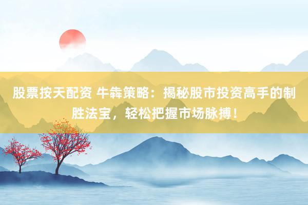 股票按天配资 牛犇策略：揭秘股市投资高手的制胜法宝，轻松把握市场脉搏！